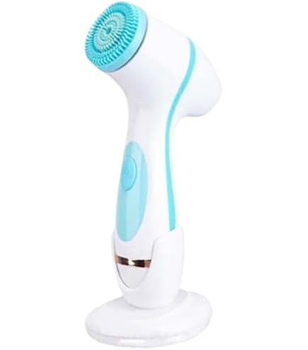 充電式 洗顔ブラシ ホワイト・ブルー BURUBABU egg ブルバブエッグ 洗顔ブラシ 電動洗顔ブラシ 毛穴レス